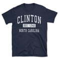 thumbnail image 1 of Clinton North Carolina Classic Established Men's Cotton T-Shirt, 1 of 1
