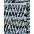 thumbnail image 7 of Unique Loom Chindi Chevron Collection Area Rug - Claire (4' 1" x 6' 1" Rectangle Denim/Light Blue), 7 of 7