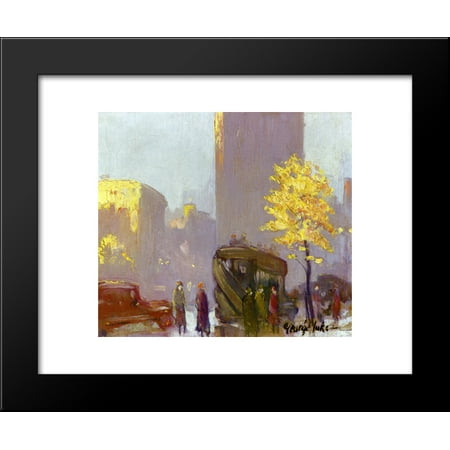 Fifth Avenue Brush - Fifth Avenue, New York 20x24 Framed Art Print by George Luks