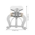 thumbnail image 2 of Raindrops Durable Metal Trombone Lyre in Silver with Simple Style and Easy Mounting for Music Score Holding, 2 of 8