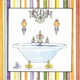 thumbnail image 2 of Jardine, Liz 12x12 Black Ornate Wood Framed with Double Matting Museum Art Print Titled - Striped Bath I, 2 of 4