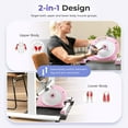 thumbnail image 4 of Sunny Health & Fitness (Pink) Under Desk Smart Mini Pedal Exerciser, Dual Function Exercise Cycle Bike with Low Profile Design - P2330, 4 of 6