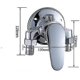 thumbnail image 5 of Shower Mixer Tap Bathroom Faucet Wall Mounted Single Lever Brass Shower Mixer For, 5 of 5