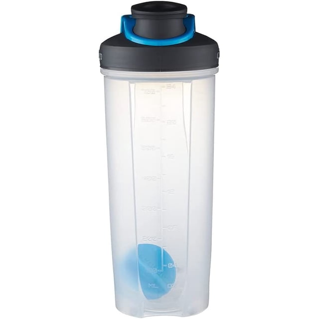 Botella Plástica Agitadora Contigp 800 Ml Tapa Azul/negro 2026199