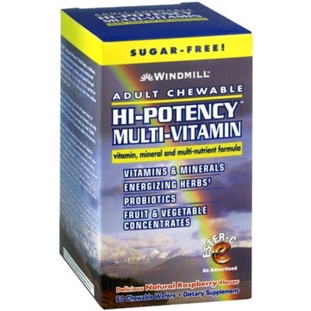 Windmill Hi-Potency Multi-Vitamin Tablets Adult Chewable 60 (The Best Chewable Multivitamin For Adults)