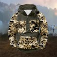 thumbnail image 2 of LMOIPLI Camouflage Print Hoodies for Men Military Mens Fleece Lined Quarter Zip Cargo Sweatshirt with Multi Pockets Army Green XXL, 2 of 4