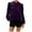 Pullover-Purple, variant on Lace Velvet Blouses for Women Holiday Long Sleeve Crew Neck Mesh Patchwork Tops Trendy Flowy Ruffle Hem Solid Color Shirt Casual Outfits 2025