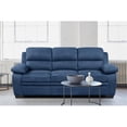 thumbnail image 3 of Lexicon Holleman Textured Fabric 2-Piece Upholstered Sofa Set in Blue, 3 of 12