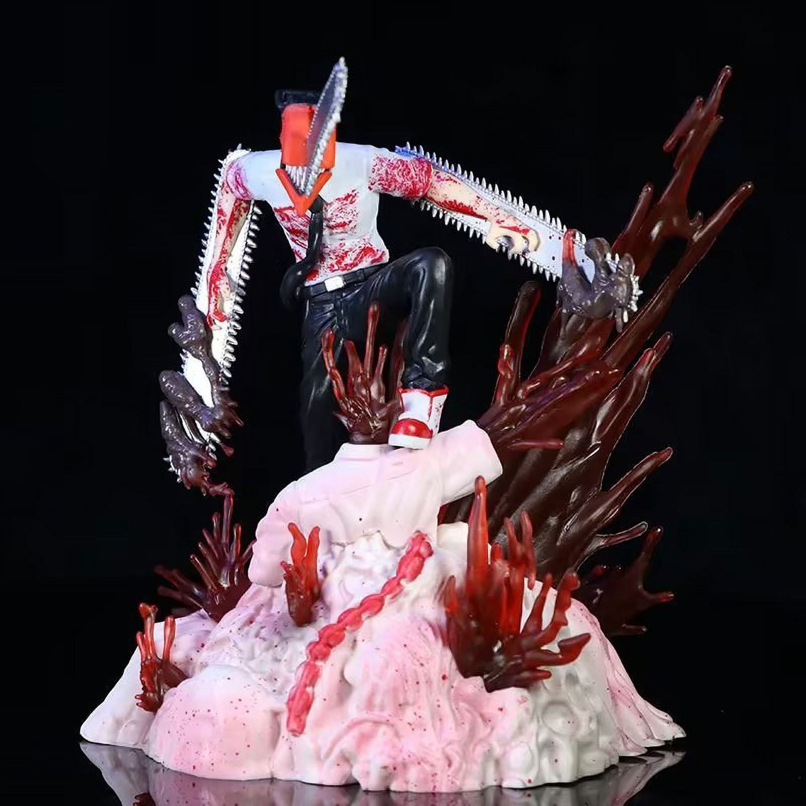 Denji Figure（7" Scale）PVC Statue Anime Figures Action Chainsawman Model Collection Decoration.Multicolor