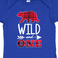 thumbnail image 4 of Inktastic Plaid Bear Wild and 1 with Arrow Boys or Girls Baby Bodysuit, 4 of 5