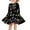 Colorful Lights, variant on Renewold Christmas Winter Outdoor Kids A Line Dress Reindeer Snowflake Long Sleeve High Waistline Swing Dress Girls Twirly Skater School Dresses Size XS