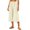 Beige women wide leg capri pants a1, variant on Women's Wide Leg Capri Pants Elastic Waist Casual Solid Palazzo Trousers with Pockets Vacation Travel Summer Outfits, Navy M
