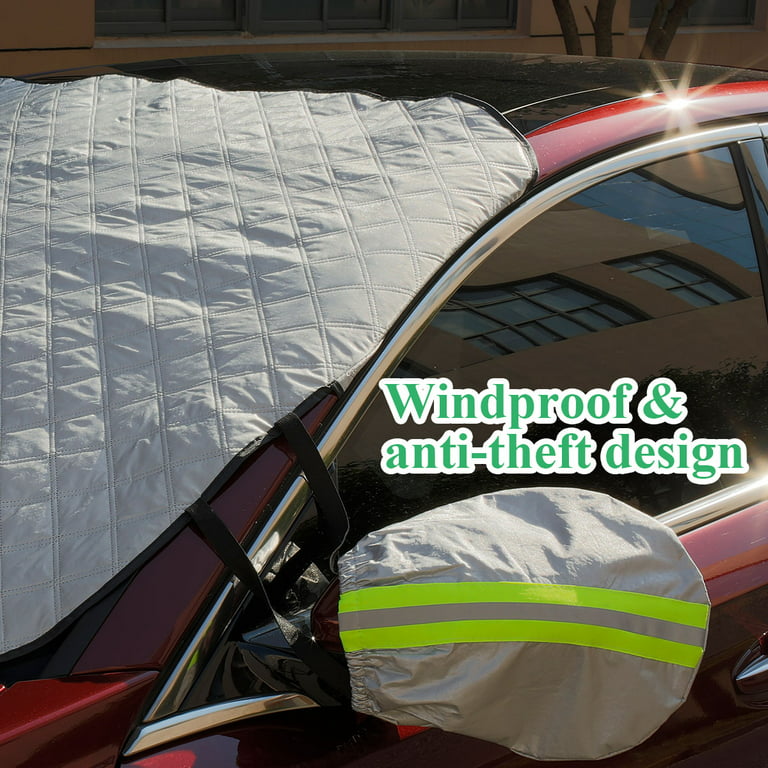 Magnetic Car Windscreen Cover Ice Frost Shield Snow Protector Sun Shade  Winter E