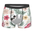 thumbnail image 4 of Goofa Cute Cartoon Sloth Printed Men's Boxer Briefs Underwear, Moisture-Wicking Underwear, Trunk,Soft and Breathable Cotton Underwear-XX-Large, 4 of 9