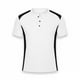 thumbnail image 3 of Ceisia Men's Slim Fit Short Sleeve Henley Shirt Waffle Knit Contrast Panel Casual T-shirt White XL Gifts, 3 of 6