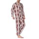thumbnail image 2 of Balery Red Lobster With Claws Pijama para Hombre de Dos Piezas con Manga Larga, Conjunto de Dormir y Descanso Suave con Bolsillos-Medium, 2 of 7