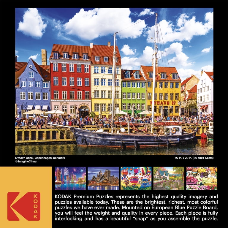 Cra-Z-Art Kodak 1000-Piece Nyhavn Canal Copenhagen Denmark Jigsaw