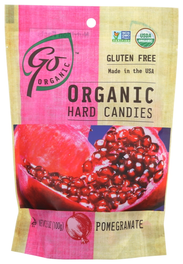 Go Organic Hard Candy Pomegranate 3 5 Oz 3 5 Oz Walmart Com