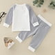 thumbnail image 3 of Gibobby Conjunto 2 uds. de ropa de bebé Conjunto de ropa interior de manga larga para niños y niñas pequeñas, pantalones(N, 12-24 Meses), 3 of 5