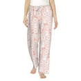 thumbnail image 2 of Goofa Flower Rabbit Printed Soft Pajama Pants for Women, Wide Leg Comfy Casual Lounge Yoga Pants-XX-Large, 2 of 9