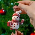 thumbnail image 5 of 1 pieza Mini colgante de Papá Noel Productos de decoración navideña Dibujos animados Lindo muñeco de nieve Árbol de Navidad Decoración Colgante de alta belleza, 5 of 5