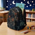 thumbnail image 3 of DISNIMO Leopard Print 17 Inch Kids School Backpack for Boys Lightweight Bookbag with Laptop Compartment, Side Pockets for Primary Middle Students, Daily Travel Use, 3 of 7