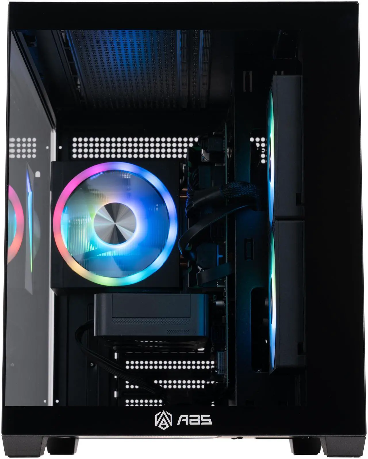 ABS Flux II Aqua Gaming PC - Windows 11 - Intel Core i5-14400F - GeForce RTX 5060 - DLSS 4 - AI-Powered Performance - 32GB DDR4 3200MHz - 1TB M.2 SSD