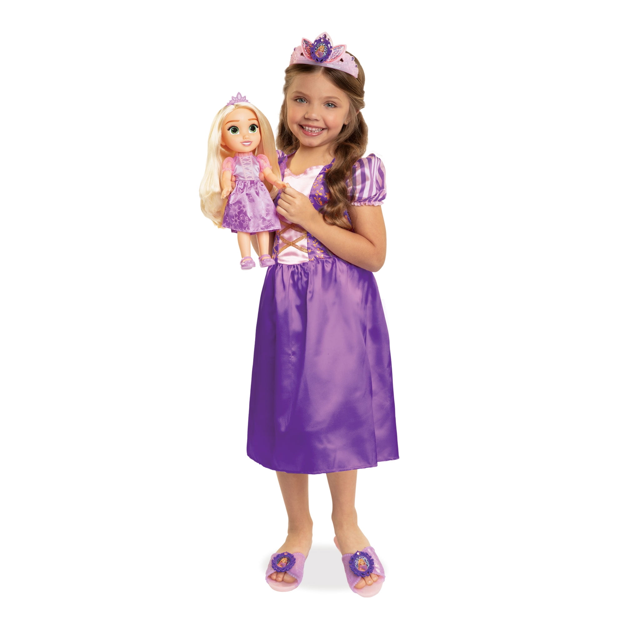 Disney Princess Rapunzel Toddler Doll with Child Size Dress and Accessories
