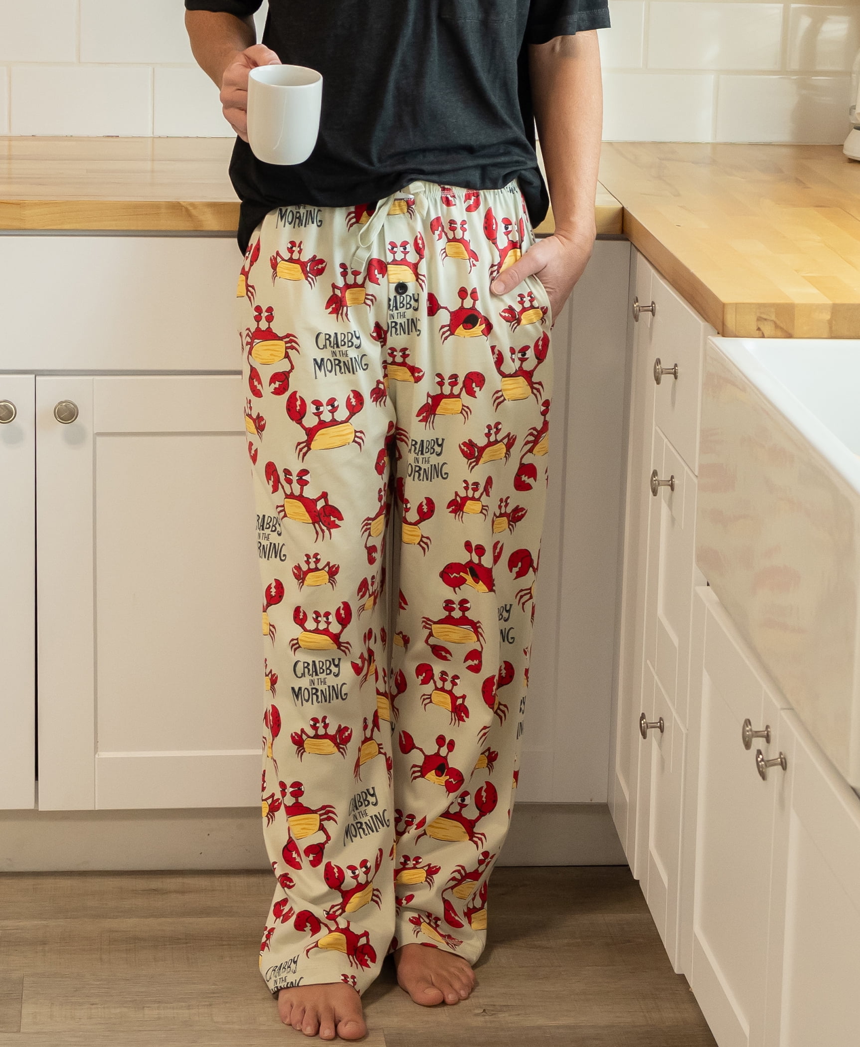Christmas Winter Men's Pajama Pants Cute Penguin with Candy