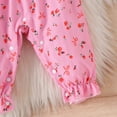 thumbnail image 6 of mgoYE 6-9 Month Girl Clothes Preemie Newborn Baby Girl Clothes Infant Romper Onepiece Fall Winter Outfits Gifts for Girls Cute Romper Set|Pink 9-12 Months, 6 of 8