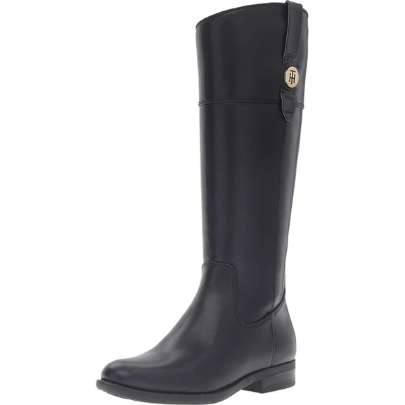 Bota ecuestre Tommy Hilfiger Shano para mujer, color negro, talla 6