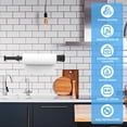 thumbnail image 4 of Behome Paper Towel Holder Under Cabinet, One-Handed Tear, Wall Mount Stainless Steel Paper Roll Holder with Damping Effect, Self-Adhesive or Drilled for Kitchen, Bathroom, 4 of 7