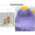 thumbnail image 4 of HQREA Sphynx Cat Sweater, Warm Hairless Cat Clothes Pet Fleece Pullover for Cold Weather, 4 of 6
