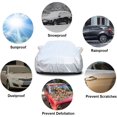 thumbnail image 4 of KOUKOU Station Wagon Car Cover Waterproof All Weather for Automobiles, Size A11（178-190 inch）,Silver, 4 of 6
