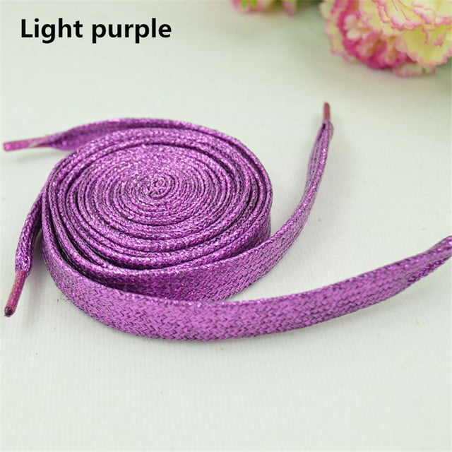 Flat Woven Polyester Shoelaces For Sneakers 1 cm Wide White 100 cm AW1505
