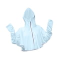 thumbnail image 2 of Mujer Sudadera Con Capucha Cremallera Completa Camisas De Refrigeración Ropa De Protección Solar De Verano Cierre De Cremallera Azul Cielo Sunnimix Chaqueta de protección solar, 2 of 7