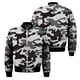 thumbnail image 2 of Chaqueta con cremallera y estampado de camuflaje para hombre, chaqueta clásica con estampado 3D de manga larga, informal, de gran tamaño, para primavera y otoño, 2 of 5