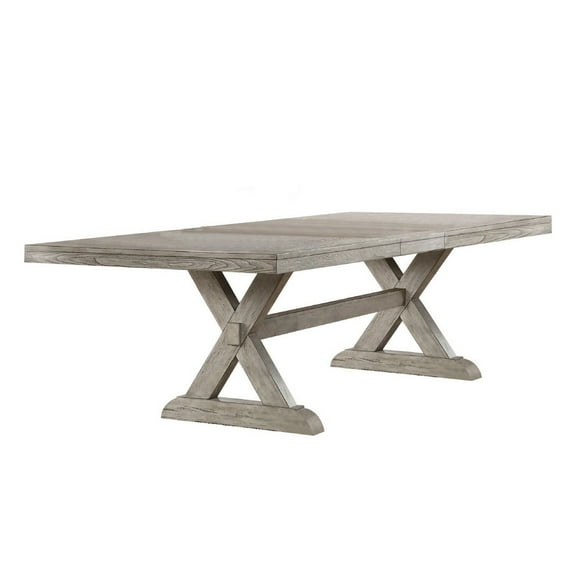 Rocky Dining Table, Gray Oak