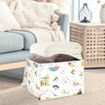 thumbnail image 5 of Graph Chart Mathematic Foldable Storage Bin with Lid and Handle Collapsible Storage Box 16.5 x 12.6 x 11.8 inches, 5 of 7