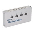thumbnail image 1 of 4-Port USB 2.0 Auto Sharing Switch, Smart Peripheral Hub for 4 PCs, 1 of 6