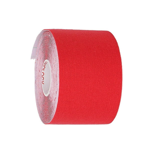 Elastic Kinesiology Tape Supports Muscles Atheletic Compression Tape Wrap Roll for Physical Therapy Sports AthletesRed