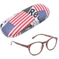 thumbnail image 3 of Gafas de lectura unisex, montura con estampado de leopardo, gafas de lectura para personas mayores, funcionalidad de alta precisión, 3 of 8
