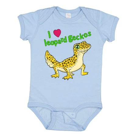 

Inktastic I Love Leopard Geckos Gift Baby Boy or Baby Girl Bodysuit