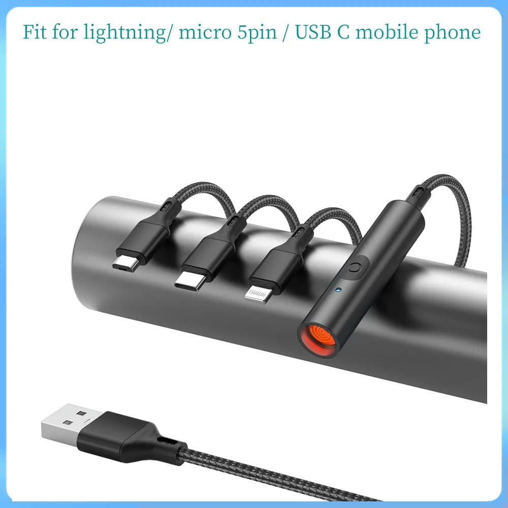 FOR 4 in 1 fast Charging Cable Universal ple Charging Cord With Cigar Type C micro USB Port