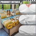 thumbnail image 4 of SCRAWLGOD Collie Horse Sunflower Print Stretch RV Dinette Cushions Slipcover, 2 Backrest Cover and 2 Bench Cover Anti Dust Stain Resistant RV Dinette Booth Cushions Slipcover, 4 of 8