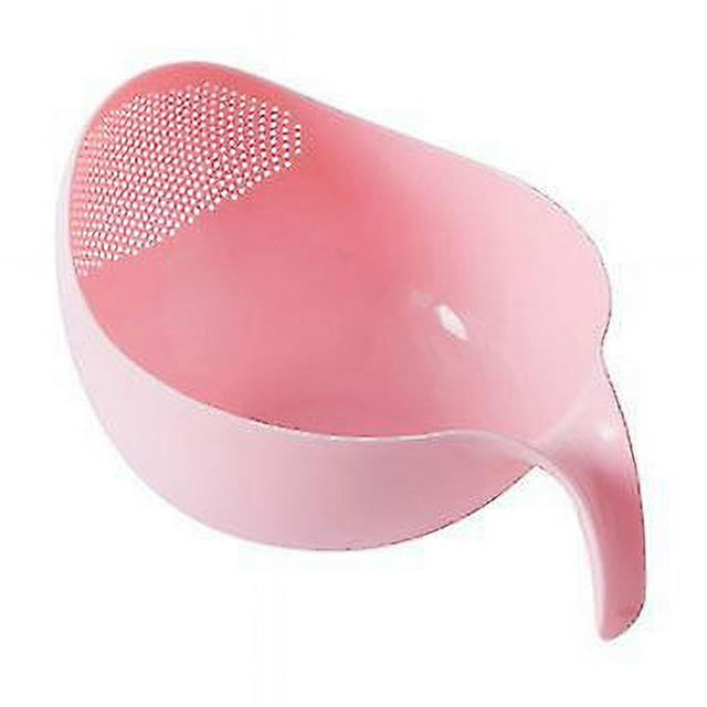 Rice Wash Sieve Plastic Kitchen Vegetable Drain Basket Rice Cleaning Strainers With Handle Colanders Food Strainers
