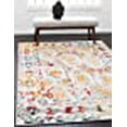 thumbnail image 3 of Unique Loom 3142342 8 x 10 Pi Piazza Rosso Tapis Rectangulaire&44; Couleur Multi, 3 of 10