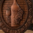 thumbnail image 5 of Wooden Wine Wall Decor Beautiful Wine Cellar Wall Sign Wine Wall Art Retro Home Decor Bar Decor Mural Wine Lover Gift, 5 of 5