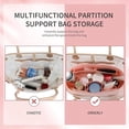thumbnail image 2 of Doxo Purse Organizer Insert for Handbags & Base Shaper 2pc Set,Felt Organizer Insert Large Tote,Bag Organizer with Zipper 7 Sizes,Fit Speedy Neverfull MM/City33 and More(Beige-L-Combination), 2 of 10