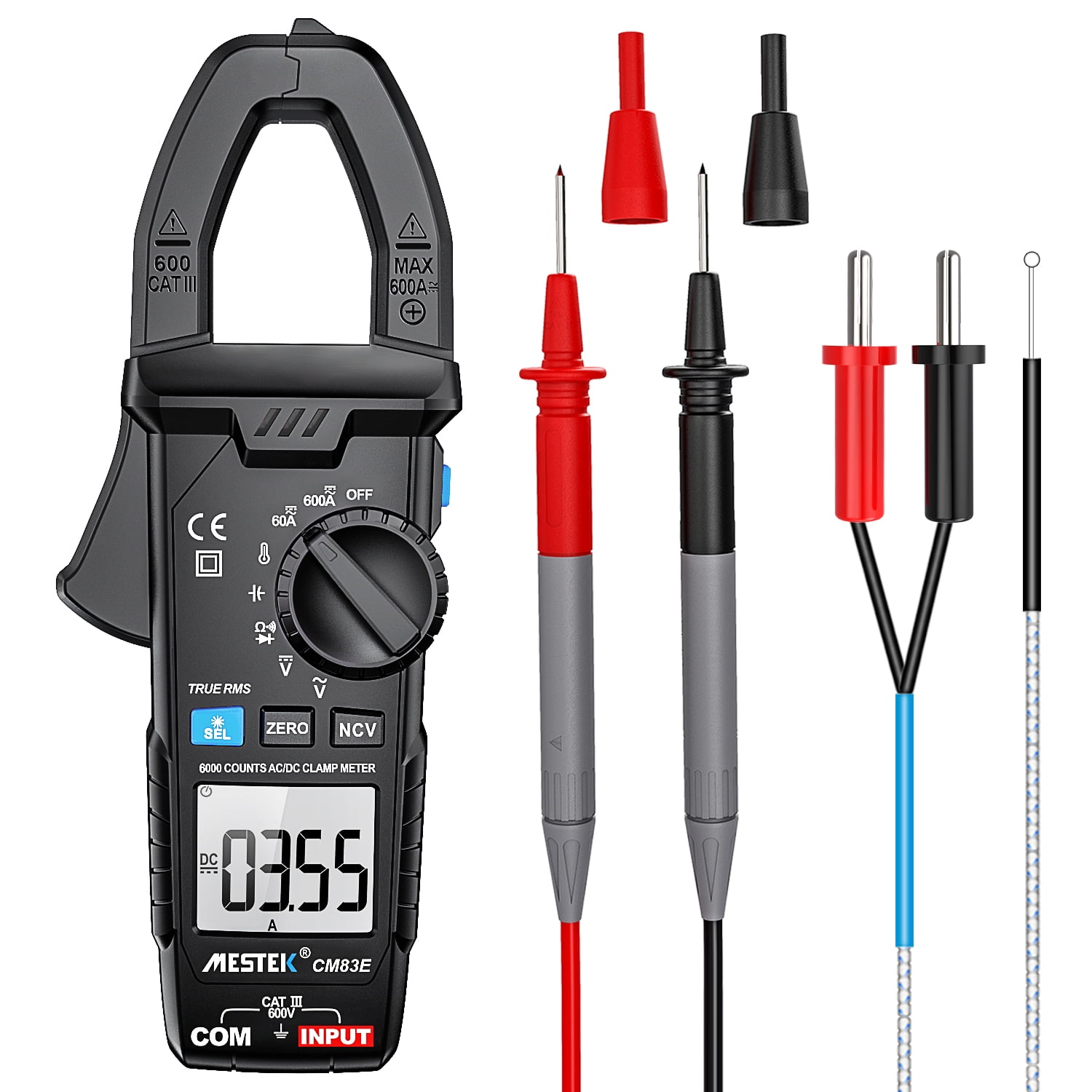 Digital Multimeter Handheld DC/AC Voltage Meter Diode Continuity Tester C5K6 